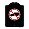 Signmission Designer Series No Truck, Black & White Heavy-Gauge Aluminum Sign, 24" x 18", BW-1824-23558 A-DES-BW-1824-23558 - alternate 1